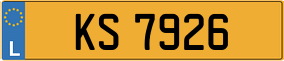 Trailer License Plate